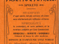 Pubblicità Panetto e Petrelli del 1905
