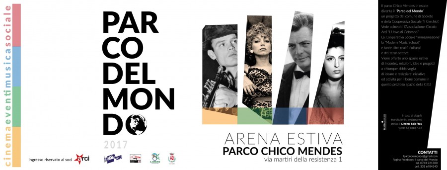 <!--:it-->Il Parco del Mondo - Cinema arena estiva<!--:--><!--:en-->Il Parco del Mondo - Open-air cinema in Summer<!--:--> @ Parco Chico Mendes | Spoleto | Umbria | Italia