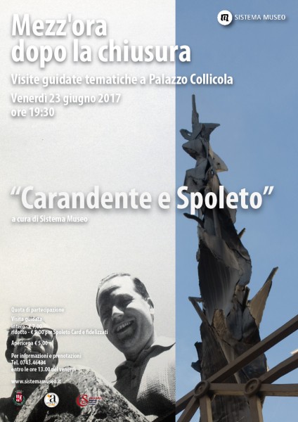 <!--:it-->Mezz'ora dopo la chiusura - CARANDENTE E SPOLETO<!--:--><!--:en-->Mezz'ora dopo la chiusura - CARANDENTE AND SPOLETO<!--:--> @ Palazzo Collicola Arti Visive | Spoleto | Umbria | Italia