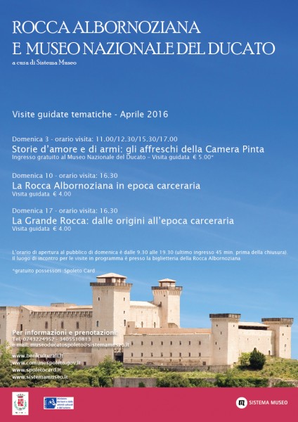 <!--:it-->Visite guidate tematiche alla Rocca Albornoziana e al Museo Nazionale del Ducato<!--:--> @ Rocca Albornoziana di Spoleto | Spoleto | Umbria | Italia