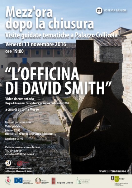 <!--:it-->Mezz'ora dopo la chiusura - L'OFFICINA DI DAVID SMITH<!--:--> @ Palazzo Collicola Arti Visiva | Spoleto | Umbria | Italia