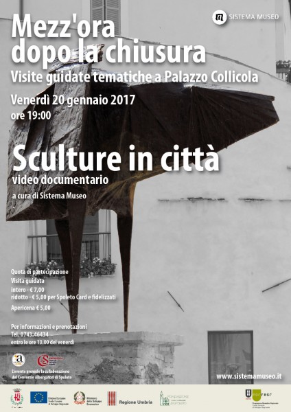 <!--:it-->Mezz'ora dopo la chiusura - SCULTURE IN CITTA'<!--:--><!--:en-->Mezz'ora dopo la chiusura - SCULPTURES IN THE CITY<!--:--> @ Palazzo Collicola Arti Visive | Spoleto | Umbria | Italia