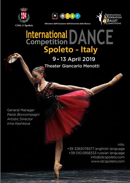 <!--:it-->Concorso Internazionale di Danza “Città di Spoleto”<!--:--><!--:en-->INTERNATIONAL DANCE COMPETITION 2019<!--:--> @ Teatro Nuovo "Gian Carlo Menotti" | Spoleto | Umbria | Italia