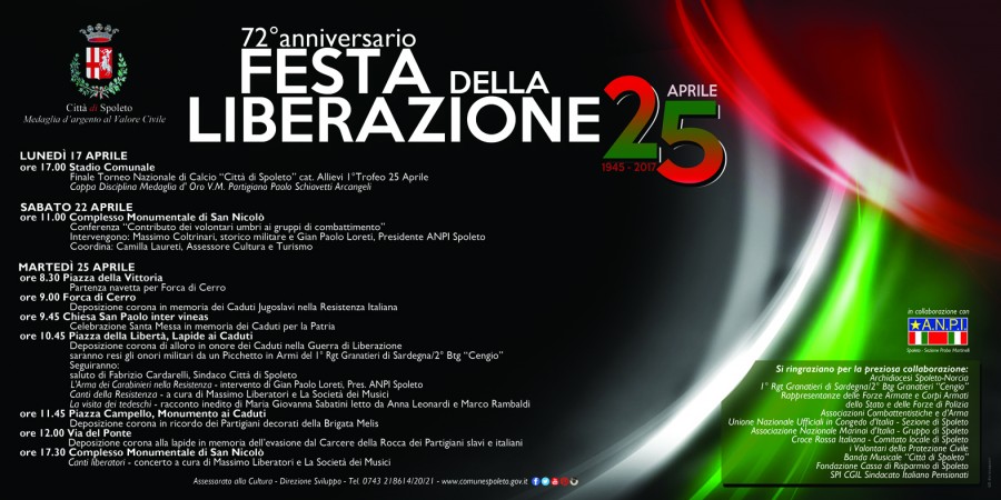 <!--:it-->Celebrazioni per il 25 aprile<!--:--> @ Stadio Comunale | Spoleto | Umbria | Italia
