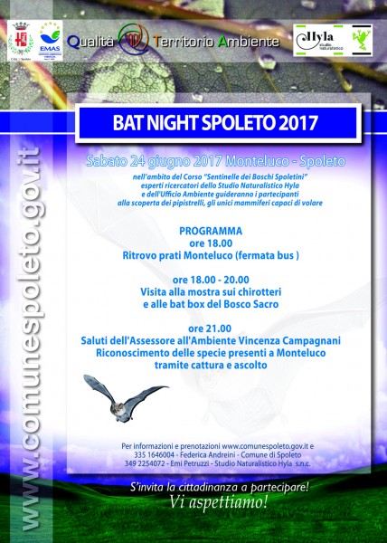<!--:it-->BAT NIGHT SPOLETO 2017<!--:--> @ Monteluco | Monteluco | Umbria | Italia