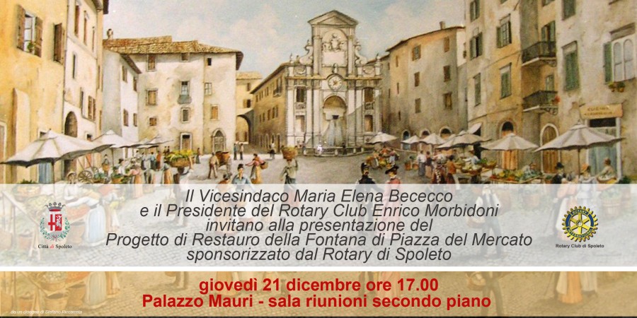 invito presentazione progetto fontana di piazza del mercato