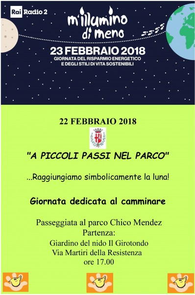 <!--:it-->M'ILLUMINO DI MENO - A piccoli passi nel parco<!--:--> @ Giardini asilo nido "Il Girotondo" | Spoleto | Umbria | Italia