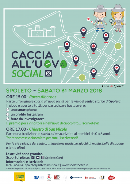 <!--:it-->CACCIA ALL'UOVO SOCIAL<!--:--><!--:en-->EASTER EGG HUNT<!--:--> @ Rocca Albornoz e Chiostro di San Nicolò | Spoleto | Umbria | Italia
