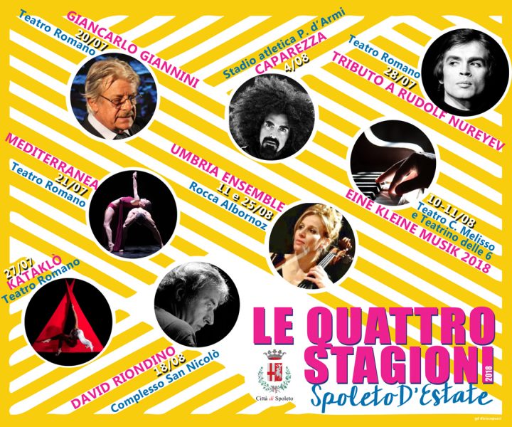 <!--:it-->LE QUATTRO STAGIONI - Spoleto d'Estate<!--:--><!--:en-->THE FOUR SEASONS - Spoleto's Summer 2018<!--:--> @ Spoleto