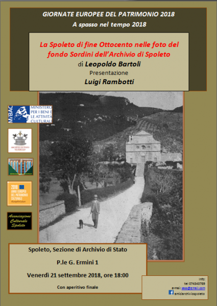 <!--:it-->GIORNATE EUROPEE DEL PATRIMONIO 2018 - Spoleto a Spasso nel Tempo<!--:--> @ Archivio di Stato - Sezione di Spoleto | Spoleto | Umbria | Italia