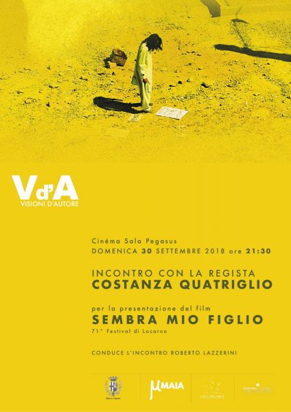 <!--:it-->VISIONI D'AUTORE - Presentazione film SEMBRA MIO FIGLIO di Costanza Quatriglio<!--:--> @ Cinéma Sala Pegasus | Spoleto | Umbria | Italia