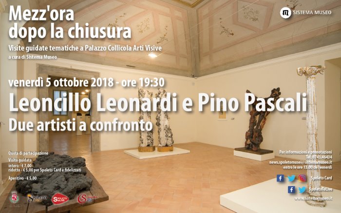 <!--:it-->Mezz’ora dopo la chiusura - Leoncillo Leonardi e Pino Pascali Due artisti a confronto<!--:--><!--:en-->Mezz’ora dopo la chiusura - Leoncillo Leonardi and Pino Pascali<!--:--> @ Palazzo Collicola Arti Visive | Spoleto | Umbria | Italia