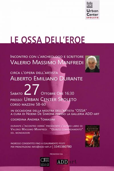 <!--:it-->LE OSSA DELL'EROE - Incontro con Valerio Massimo Manfredi e presentazione libro QUINTO COMANDAMENTO <!--:--> @ Urban Center di Spoleto  | Spoleto | Umbria | Italia