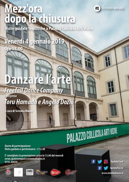 <!--:it-->MEZZ’ORA DOPO LA CHIUSURA | DANZARE L'ARTE Freefall Dance Company  interpreta  Toru Hamada e Angelo Dozio<!--:--> @ Palazzo Collicola Arti Visive