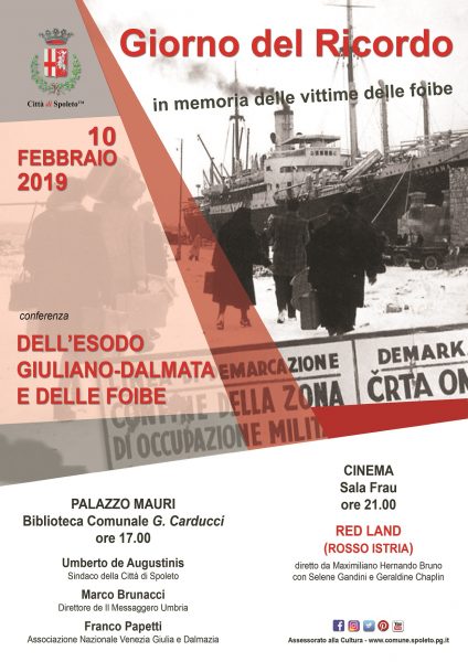 <!--:it-->GIORNO DEL RICORDO | In memoria delle vittime delle foibe<!--:--> @ Palazzo Mauri e Sala Frau