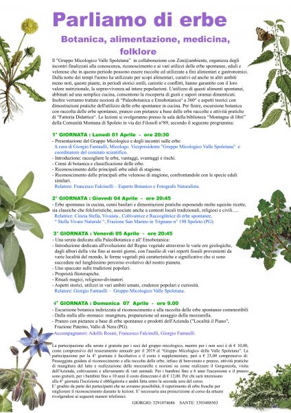 <!--:it-->PARLIAMO DI ERBE | Botanica, alimentazione, medicina, folklore<!--:--><!--:en-->LET'S TALK ABOUT HERBS | Botany, Food, Medicine, Folklore<!--:--> @ Biblioteca "Montagne di Libri"