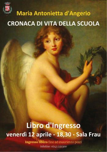 <!--:it-->Libro d'ingresso | CRONACA DI VITA DELLA SCUOLA di Maria Antonietta d'Angerio<!--:--> @ Cinema Sala Frau
