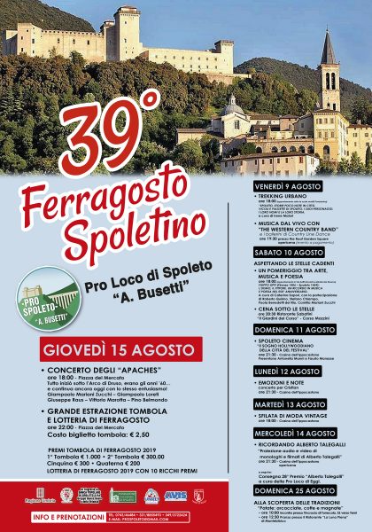 <!--:it-->39° FERRAGOSTO SPOLETINO | Trekking urbano<!--:--><!--:en-->39° FERRAGOSTO SPOLETINO | MID-AUGUST EVENTS City Walk<!--:--> @ ritrovo presso le Scale mobili Ponzianina