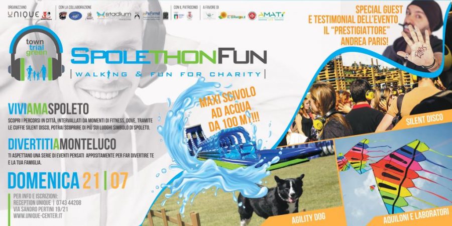 <!--:it-->SPOLETHONFUN - Camminata intervallata da attività di fitness e dedicata a sportivi, amatori e alle famiglie<!--:--> @ Partenza da Piazza Garibaldi