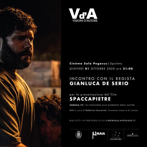 <!--:it-->VISIONI D'AUTORE | Gianluca De Serio presenta il film “Spaccapietre”<!--:--><!--:en-->VISIONI D'AUTORE | Gianluca De Serio presents his movie “Spaccapietre”<!--:--> @ Cinéma Sala Pegasus