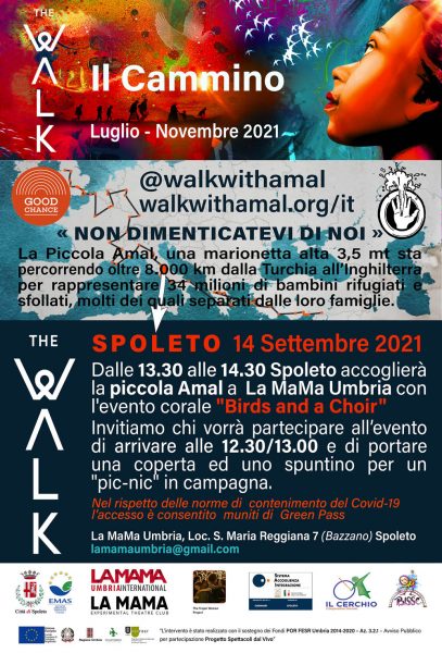 <!--:it-->THE WALK - Il Cammino della Piccola Amal <!--:--> @ La Mama International - Loc. Santa Maria Reggiana