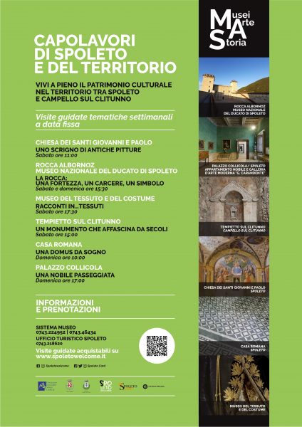<!--:it-->CAPOLAVORI DA MUSEO | Visite guidate tematiche settimanali a data fissa per scoprire i musei della Spoleto Card<!--:--><!--:en-->MUSEUM MASTERPIECES | Weekly themed guided tours to discover the museums of the SPOLETO CARD<!--:--> @ Musei di Spoleto e Tempietto sul Clitunno