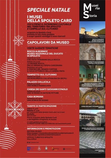 <!--:it-->CAPOLAVORI DA MUSEO | SPECIALE NATALE Il calendario delle iniziative per scoprire i musei della SPOLETO CARD<!--:--><!--:en-->MUSEUM MASTERPIECES | CHRISTMAS EDITION Scheduled guided tours to discover the museums of the SPOLETO CARD<!--:--> @ Spoleto
