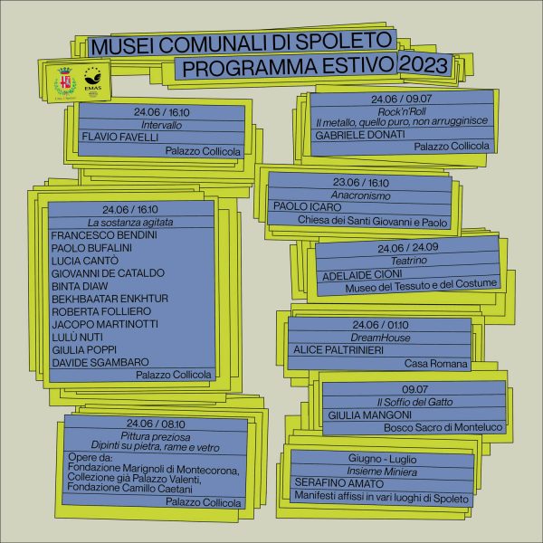 <!--:it-->MOSTRE E PROGETTI DELLA RETE DEI MUSEI COMUNALI<!--:--><!--:en-->MUNICIPAL MUSEUM EXHIBITIONS AND PROJECTS<!--:--> @ Musei Comunali di Spoleto