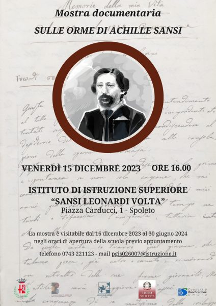 <!--:it-->Mostra SULLE ORME DI ACHILLE SANSI<!--:--><!--:en-->Exhibition SULLE ORME DI ACHILLE SANSI<!--:--> @ Liceo “Sansi Leonardi Volta” - Piazza Carducci 1
