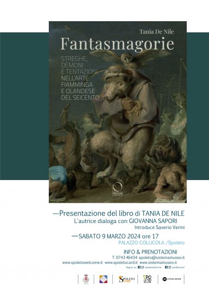 <!--:it-->Presentazione del libro | "Fantasmagorie. Streghe, demoni e tentazioni nell’arte fiamminga e olandese del Seicento" di Tania De Nile<!--:--> @ Palazzo Collicola, Biblioteca Carandente