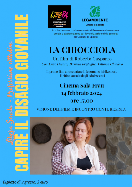 <!--:it-->Proiezione film LA CHIOCCHIOLA e incontro con il regista<!--:--> @ Cinema Sala Frau