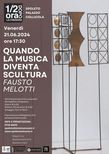 <!--:it-->Mezz'ora dopo la chiusura | QUANDO LA MUSICA DIVENTA SCULTURA - Fausto Melotti<!--:--> @ Palazzo Collicola