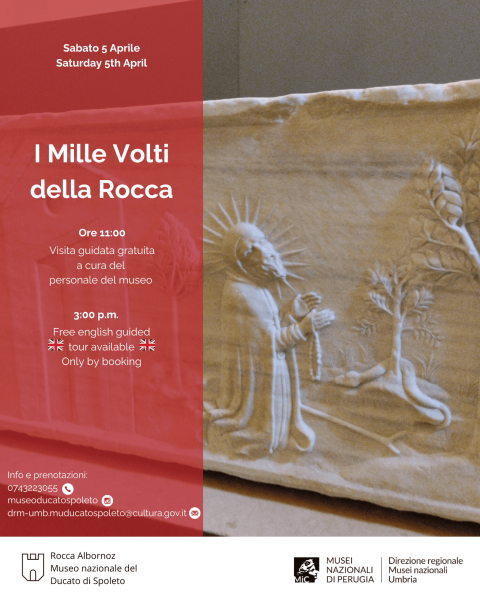 <!--:it-->Visita guidata | I MILLE VOLTI DELLA ROCCA<!--:--><!--:en-->Guided tour (in Italian) | THE THOUSAND FACES OF THE FORTRESS<!--:--> @ Rocca Albornoz - Museo Nazionale del Ducato di Spoleto