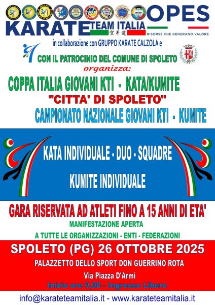 <!--:it-->COPPA ITALIA KARATE e CAMPIONATO NAZIONALE KUMITE GIOVANI<!--:--> @ Palazzetto Don Guerrino Rota